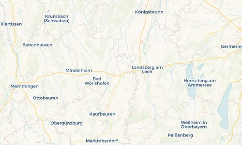 Regenradar Vorschaubild - Aktuelle Niederschläge in Buchloe und Umgebung