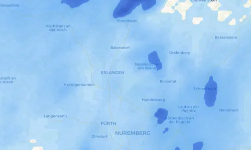 Regenradar Vorschaubild - Aktuelle Niederschläge in Buckenhof und Umgebung