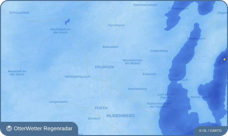 Wetter-Widget-Vorschau mit Vorhersagedaten für Buckenhof