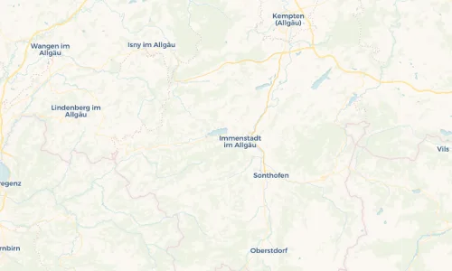 Regenradar Vorschaubild - Aktuelle Niederschläge in Bühl am Alpsee und Umgebung