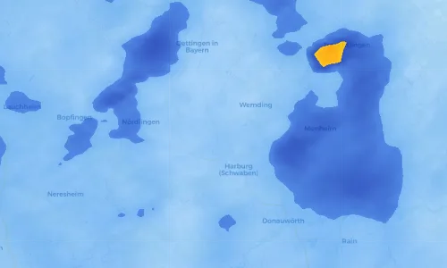 Regenradar Vorschaubild - Aktuelle Niederschläge in Bühl im Ries und Umgebung