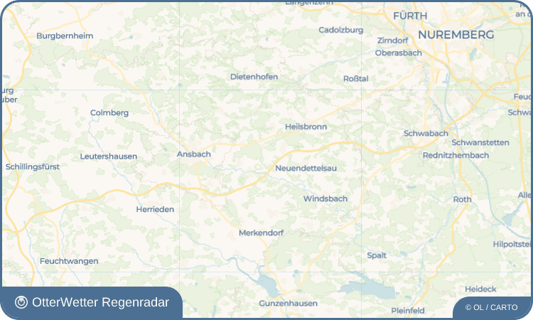 OtterWetter Regenradar-Widget Büschelbach
