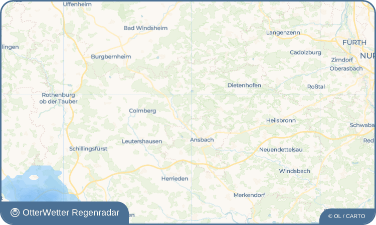OtterWetter Regenradar-Widget Buhlsbach