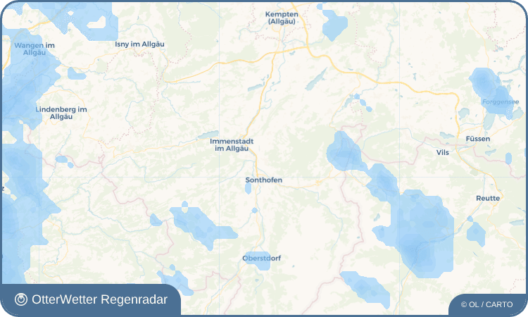 Widget-Vorschau für Burgberg Wetter-Widget-Vorschau mit Vorhersagedaten für Burgberg