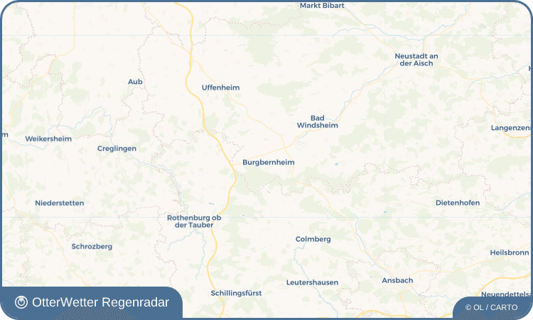 Wetter-Widget-Vorschau mit Vorhersagedaten für Burgbernheim