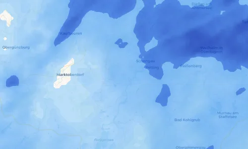 Regenradar Vorschaubild - Aktuelle Niederschläge in Burggen und Umgebung