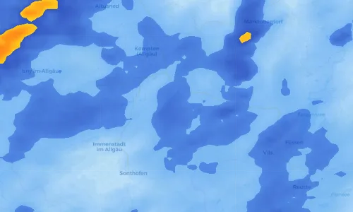 Regenradar Vorschaubild - Aktuelle Niederschläge in Burgkranzegg und Umgebung