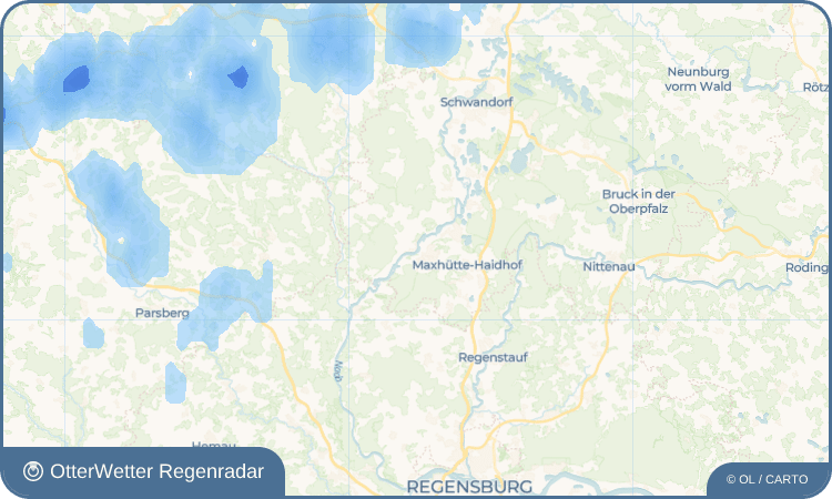 Widget-Vorschau für Burglengenfeld Wetter-Widget-Vorschau mit Vorhersagedaten für Burglengenfeld