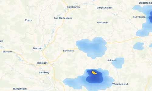 Regenradar Vorschaubild - Aktuelle Niederschläge in Burglesau und Umgebung