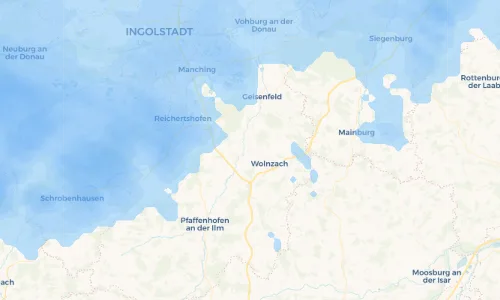 Regenradar Vorschaubild - Aktuelle Niederschläge in Burgstall und Umgebung