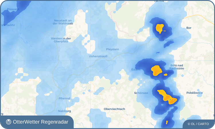 OtterWetter Regenradar-Widget Burgtreswitz