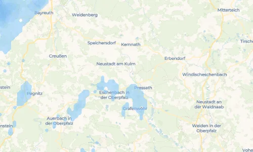 Regenradar Vorschaubild - Aktuelle Niederschläge in Burkhardsreuth und Umgebung