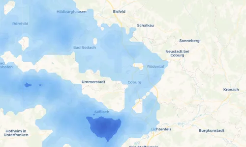 Regenradar Vorschaubild - Aktuelle Niederschläge in Callenberg und Umgebung