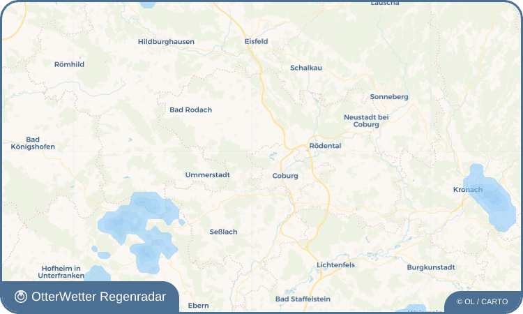 OtterWetter Regenradar-Widget Callenberg