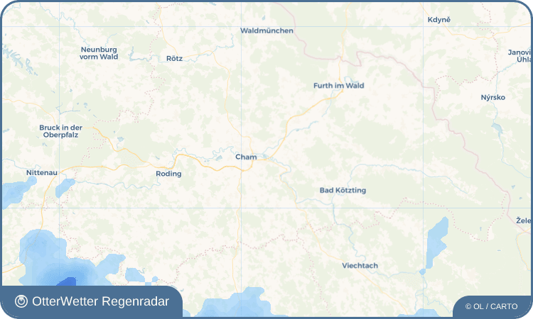 Wetter-Widget-Vorschau mit Vorhersagedaten für Chameregg