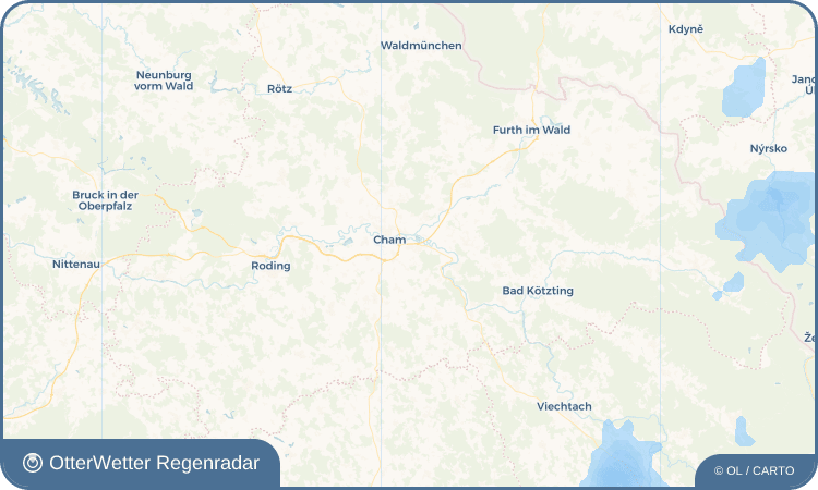 OtterWetter Regenradar-Widget Chammünster