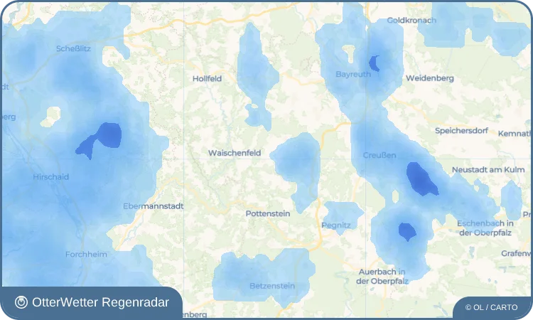 Widget-Vorschau für Christanz Wetter-Widget-Vorschau mit Vorhersagedaten für Christanz