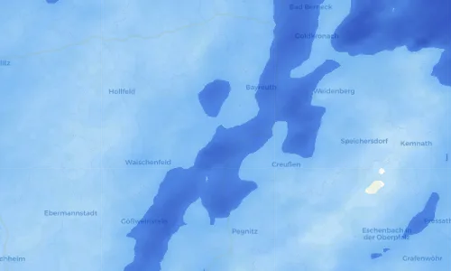 Regenradar Vorschaubild - Aktuelle Niederschläge in Creez und Umgebung