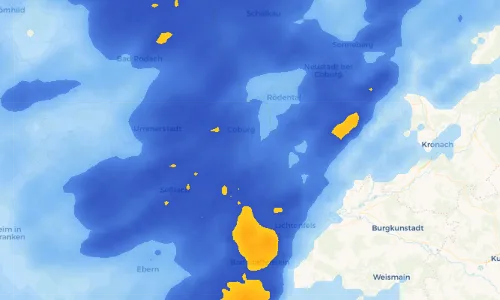 Regenradar Vorschaubild - Aktuelle Niederschläge in Creidlitz und Umgebung
