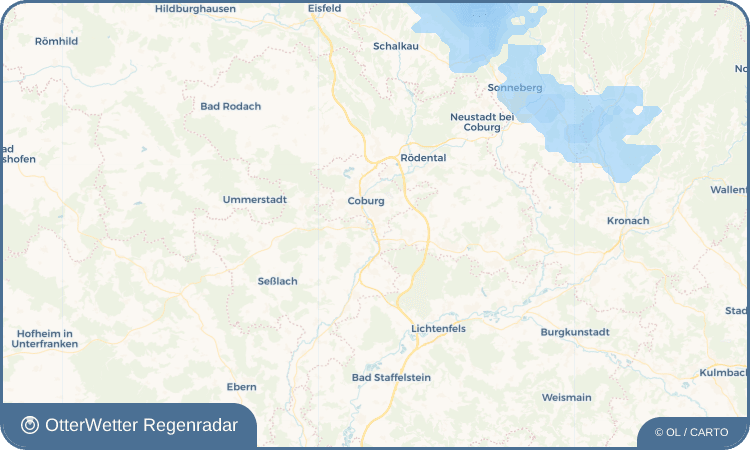OtterWetter Regenradar-Widget Creidlitz