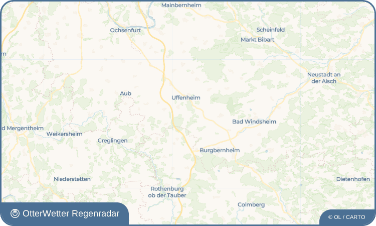 OtterWetter Regenradar-Widget Custenlohr