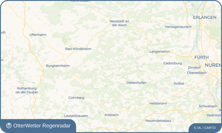 OtterWetter Regenradar-Widget Dagenbach