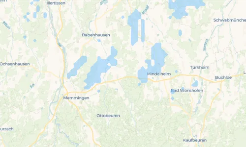Regenradar Vorschaubild - Aktuelle Niederschläge in Dankelsried und Umgebung