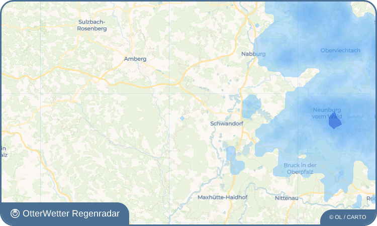 OtterWetter Regenradar-Widget Dauching