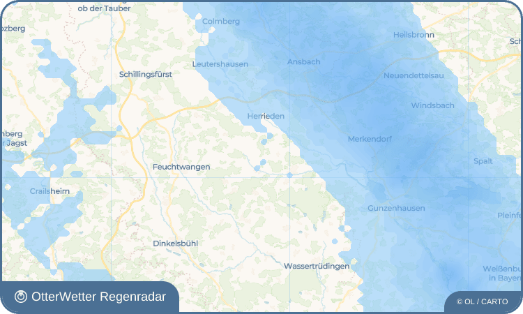 OtterWetter Regenradar-Widget Deffersdorf