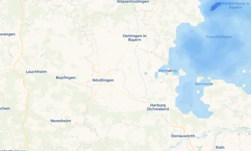Regenradar Vorschaubild - Aktuelle Niederschläge in Deiningen und Umgebung