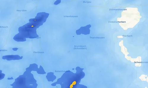 Regenradar Vorschaubild - Aktuelle Niederschläge in Deisenhausen und Umgebung