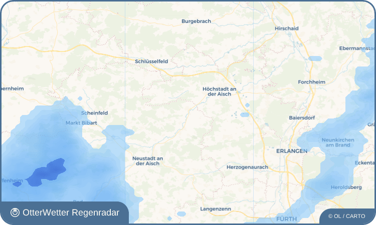 OtterWetter Regenradar-Widget Demantsfürth