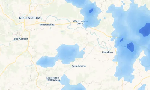 Regenradar Vorschaubild - Aktuelle Niederschläge in Dengling und Umgebung
