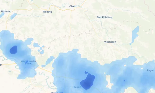 Regenradar Vorschaubild - Aktuelle Niederschläge in Denkzell und Umgebung
