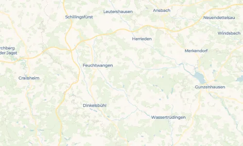 Regenradar-Vorschau: aktuelle Niederschläge in Dentlein am Forst und Umgebung