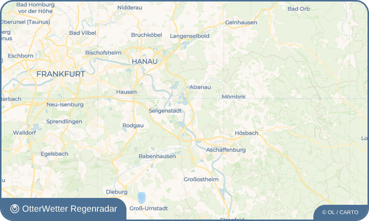 OtterWetter Regenradar-Widget Dettingen