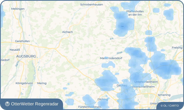 OtterWetter Regenradar-Widget Deutenhofen