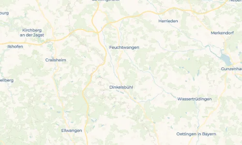Regenradar Vorschaubild - Aktuelle Niederschläge in Dickersbronn und Umgebung