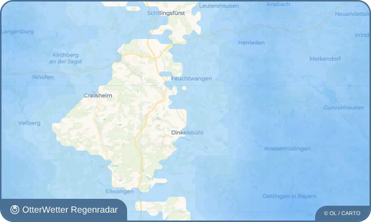 Wetter-Widget-Vorschau mit Vorhersagedaten für Dickersbronn