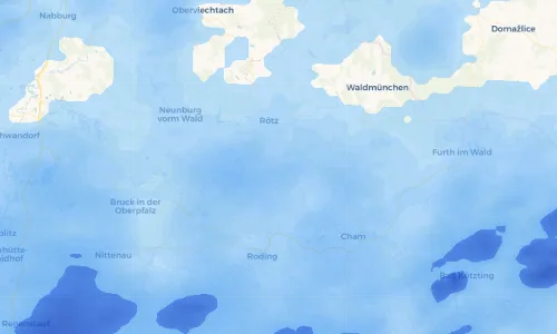 Regenradar-Vorschau: aktuelle Niederschläge in Diebersried und Umgebung