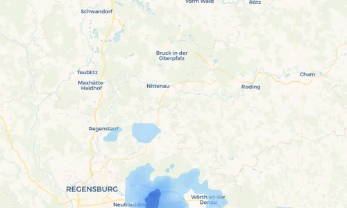 Regenradar Vorschaubild - Aktuelle Niederschläge in Diepenried und Umgebung
