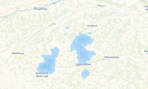 Regenradar Diepoltskirchen: aktuelle Niederschläge in Diepoltskirchen und Umgebung, Stand 27. Oktober 2026 um 0:45 Uhr