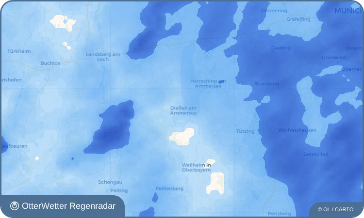 OtterWetter Regenradar-Widget Dießen am Ammersee