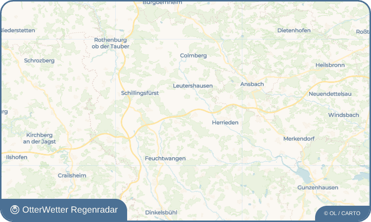 OtterWetter Regenradar-Widget Dietenbronn