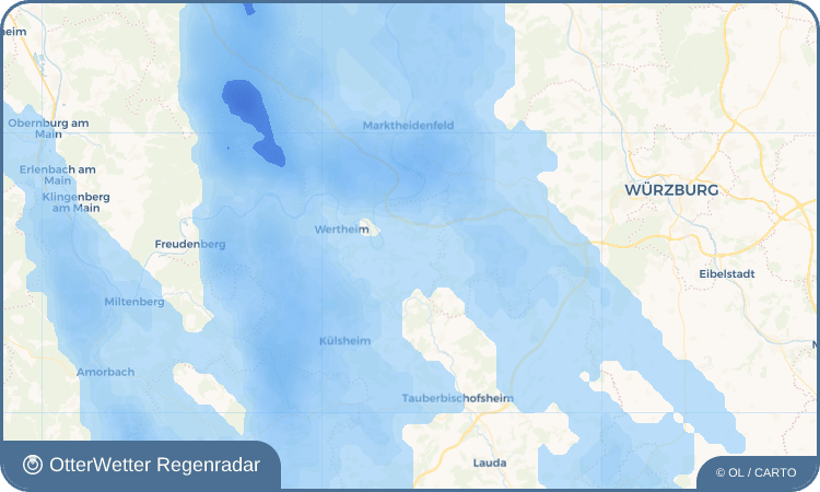 OtterWetter Regenradar-Widget Dietenhan