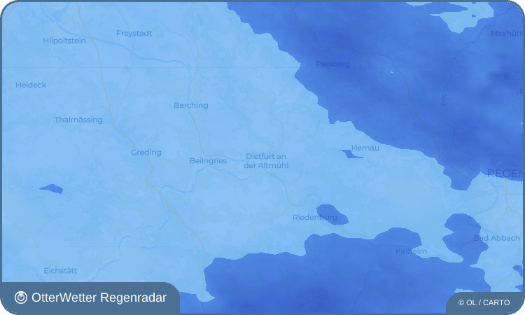 OtterWetter Regenradar-Widget Dietfurt an der Altmühl