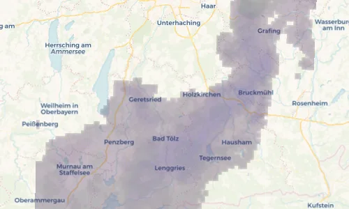 Regenradar Vorschaubild - Aktuelle Niederschläge in Dietramszell und Umgebung