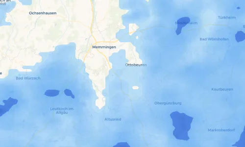 Regenradar Vorschaubild - Aktuelle Niederschläge in Dietratried und Umgebung