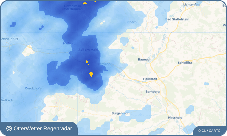 OtterWetter Regenradar-Widget Dippach am Main