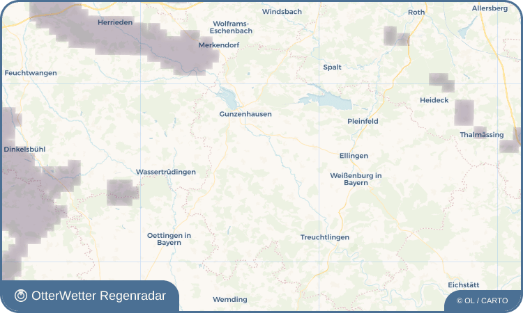 OtterWetter Regenradar-Widget Dittenheim